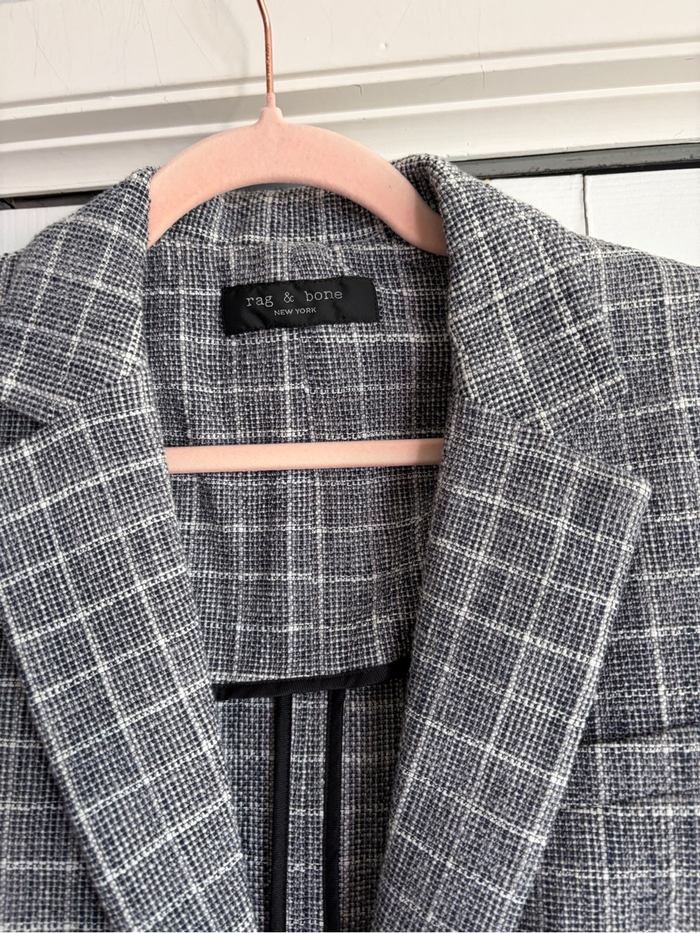 Rag & Bone grey check deconstructed check ames blazer (missing size) - Picture 9 of 16